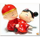 New Arrival Resin Height-19cm Chinese Couple Wedding Doll,Wedding Gift,Wedding Toy,Baby Toy for Wedding Decoration+Free Shipping