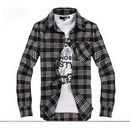 Wholesale 2011 New Men's Shirts / Plaid Shirt/ Long Sleeve Shirt