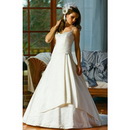 Wholesale - - 2011 Sexy Ball Gown Train A Line Women's Dresses Satin Spaghetti Wedding Dresses