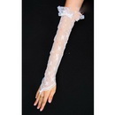 / Beige #15 Wedding Gloves / Dress Gloves / Banquet Gloves / Bridal Glove / Short Gloves/White