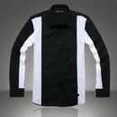 Free Shipping+ Guaranteed 100% New Spring Long-sleeved Shirt/fashion Shirt/Men's Shirt Two Colors(Black and Gray)