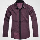 FREE SHIPPING:Wholesale Male Red Shirts/Men's Long Sleeve Shirt /men's Casual Shirts/ Men's Business Shirt / Cotton Shirt