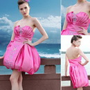 DORIS Free Shipping 2011 New Arrival Fashion Strapless Ball Satin Cocktail Dress 82622/MOQ 1PC