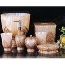 7pcs/set (DBA012-7) Golden-Leaf Bathroom Accessory Sets/Wedding Gift/Gift/Arts & Craft/+BBA012-7