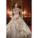 Free Shipping Elegant New Arrival Ball Gown Sleeveless Off-shoulder Satin Stack-up Ruched Wedding Dress WBD349