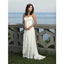 Evening Prom Gown Sweetheart Chiffon Beach Wedding Dress Cheap !