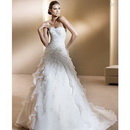 Free Shipping 2011 Wedding Dresses A Line Strapless Embroidered Wedding Gown,Drop Ship Accepted