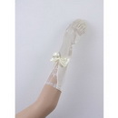 Free Shipping Satin Elbow Bow Wedding Bridal Gloves 999WG0108
