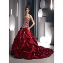 2010 New Fashion Bride Wedding Dresses with Color