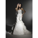 FAST FREE SHIPPING! SALE PROMOTION! 2010 New Model Romantic Mermaid Sweetheart Organza Bridal Wedding Dress