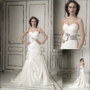 W1253 Fashion Sleeveless Sweetheart Neck A Line Wedding Dress