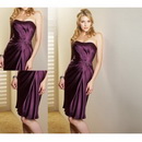 L010 A-Line Strapless Best Selling Short Taffeta Cocktail Dress