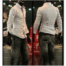 Free Shipping Wholesale Fashion Male Shirts Strong Men's Long Sleeve Shirt Business Dress Shirt Summer Casual Shirt 5pcs/lot