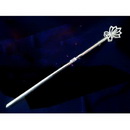 Gorgeous PAGEANT PROM Homecoming Wedding QUINCEANERA REGAL PRINCESS SWEET Silver Plated Sparkling Crystal Rhinestone Scepter 002