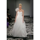 Hot Sell One Shoulder Slim A Line Wedding Dress+FREE VEIL GIFT---Free Shipping!