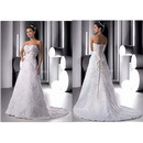 Hot Sale Stunning A Line Sleeveless Bridal Wedding Dresses Wholesale and Retail with Free Shipping WD-D044
