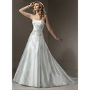 0213383 Wedding Dress Bridal Dresses Cheap Dresses Free Shipping Wedding Gowns Satin Dress A- Line Wedding Dress