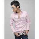 Free Shipping New Mens Casual Slim Fit Stylish Dress Shirts Colours: White Szie:XS,S,M 6035