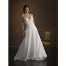 New Sexy V-Neckline Chiffon Floor-Length Sleeveless A Line Wedding Dresses