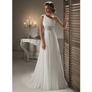 2011 New Style Sexy Slim Line One-shoulder Beaded Chiffon Wedding Dress(Free Shipping!)