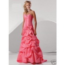 Sexy Strapless Pink Satin A Line Wedding Dresses Customer Made Cheap Wedding Gowns JHS-299