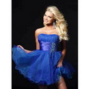 Women's Cocktail Dresses - Fashion Knee-length Blue Little Dresses/Prom Party Gown &