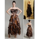Free Shipping 2011 New Jenny Sheath/ Column Sweetheart Floor-length Chiffon/ Elastic Satin Gossip Girl Fashion/ Cocktail Dress