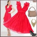 Real Photo Free Shipping Custom Made Brand Elegant Evening Dress Designer Party Dresses Flower Cocktail Dresses