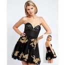 2011 Organza Sweetheart Neckline Embroidered Custom Made Prom Party Evening Cocktail Dress