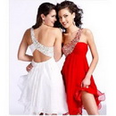 Free Shipping TLF462 Fashion Chiffon Beaded Cocktail Dress