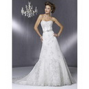 Free Shipping! Stunning Custom-made Luxury Lace Embroidered Full A Line Wedding Dress