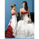 2011 New Style Red Sweep Train Wedding Dresses