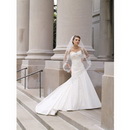 2010 New Style Freeshipping Stunning Satin Beaded Wedding Dress Wedding Gown1763