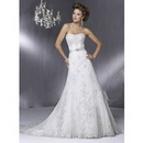 2010-2011special Design A-line Handmade Chiffon Lace Wedding Dress