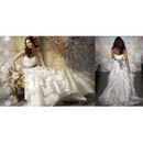 Custom Made A-line Organza Sleeveless Free Shipping Wedding Dress&Wedding Gown