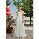 ML298 Strapless Bridal Gown Dress Chiffon Wedding