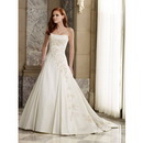 2010 New Style Freeshipping Stunning Satin Beaded Wedding Dress Wedding Gown1742