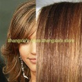 20",Clip In/on Hair Extensions,100% Human Hair Extension,#4/27,7pcs/set,70g/set,Free Shipping