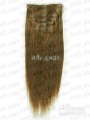 Chestnut Brown #6,6pcs,36g/set,5sets/lot 20" Clip In/on Remy Human Hair Extension,