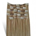 7pcs/set Virgin Clip in Hair Extensions, 100% Human Hair, 100gram Clip On Hair, WHOLESALE PRICE