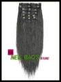 26inch 100% Clip in Human Hair Extension (Natural Black 1B#) 100g/set Free Shipping