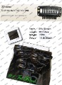 FREE SHIPPING 22" Clip In/on Human Hair Extensions Remy Hair Extensions 1# Jet Black 120G/SET 5SETS/LOT