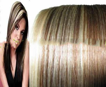 20",Clip In/on Hair Extensions,100% Human Hair Extension,#6/613,7pcs/set,70g/set,Free Shipping