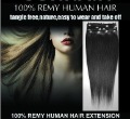 Fine Workmanship 26" Clip On Hair Extension(color #1 4 Peices with 15 Clips)