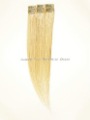 20", 100g Remy Clip On Hair Extension, Blond Clip in Human Hair