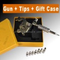 Free Shipping Top Tattoo Machine Gun Coild Grip 8 Tube Tips Gift Case