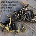 2 Custom Luo's Machine Pure Copper Tattoo Machines 042049