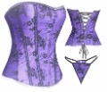 Sexy Lingerie Bustier Corset + G-String A014 Free Shipping