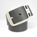 Anonymous Ichiban!Classic Black Belt,Square Buckle,Pin Buckle Belt,Leather Rough Surface,Real Leather Belt,Stylish Belt