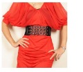 Free Shipping Ladies Decoration Cotton Belt, Hot Sale Pu Waist Belt,high Elastic Wide Waistband